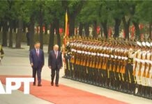 Grand Welcome for Putin in China With Full Military Honors | APT