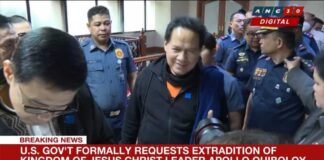 BREAKING: U.S. gov't formally requests extradition of Kingdom of Jesus Christ leader Apollo Quiboloy