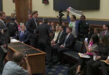 CodePink Activists Sat Quietly at a ‘Trojan Horse’ Hearing—Then Police Removed Them Bessent Hearing Repeatedly Interrupted by Protesters