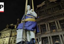 White House Columbus Statue Sparks Firestorm