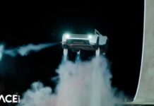 Tesla Unveils 'Flying' Roadster with SpaceX Thrusters