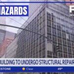 Midtown Tower Lifted – Hair-By-Hair Old Pfizer building to undergo repairs after columns buckle